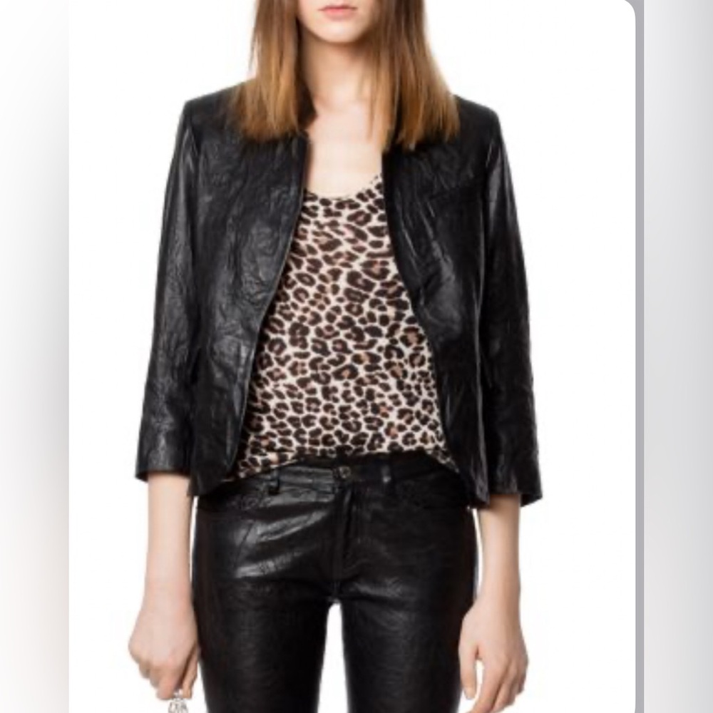 Zadig and Voltaire Verys Leather Jacket